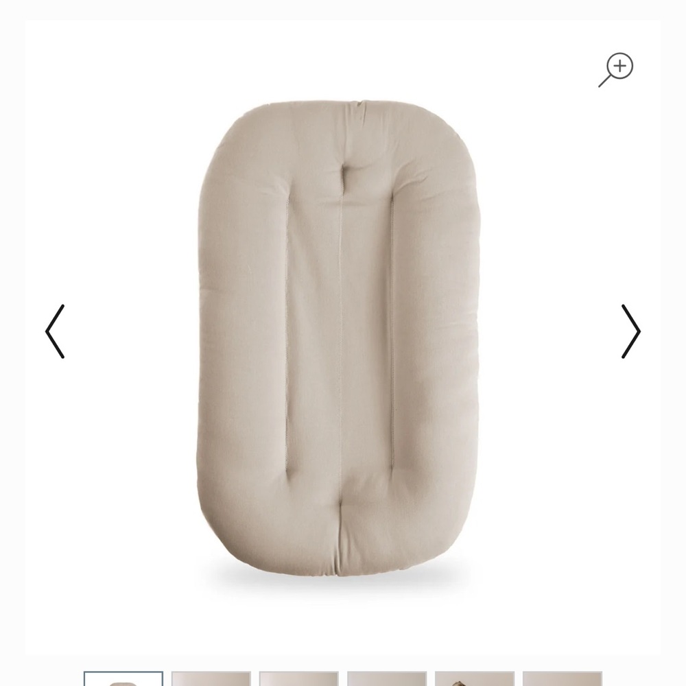 Snuggle Me Organic infant lounger in birch